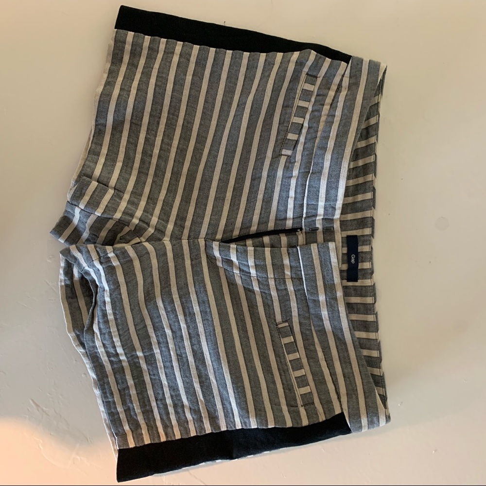 Striped mini shorts